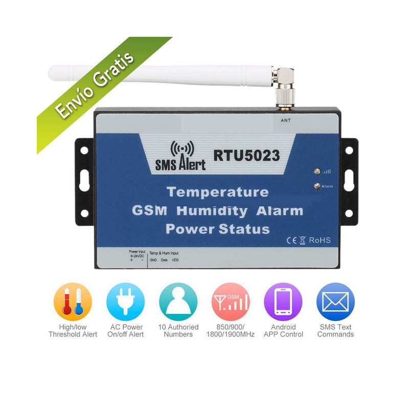 Alarma GSM por Temperatura, Humedad y Corte de Luz
