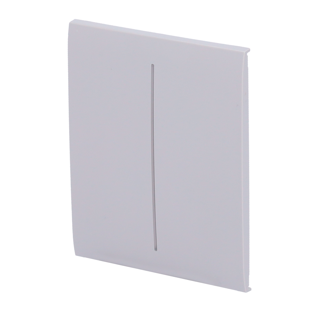 AJ-CENTERBUTTON-2G-FOG.png Panel táctil para interruptor de luz doble - Compatible con AJ-LIGHTCORE-2G - Retroiluminación LED - Panel táctil central sin contacto - Color niebla - Ajax - LightSwitch CenterButton - Imagen 1