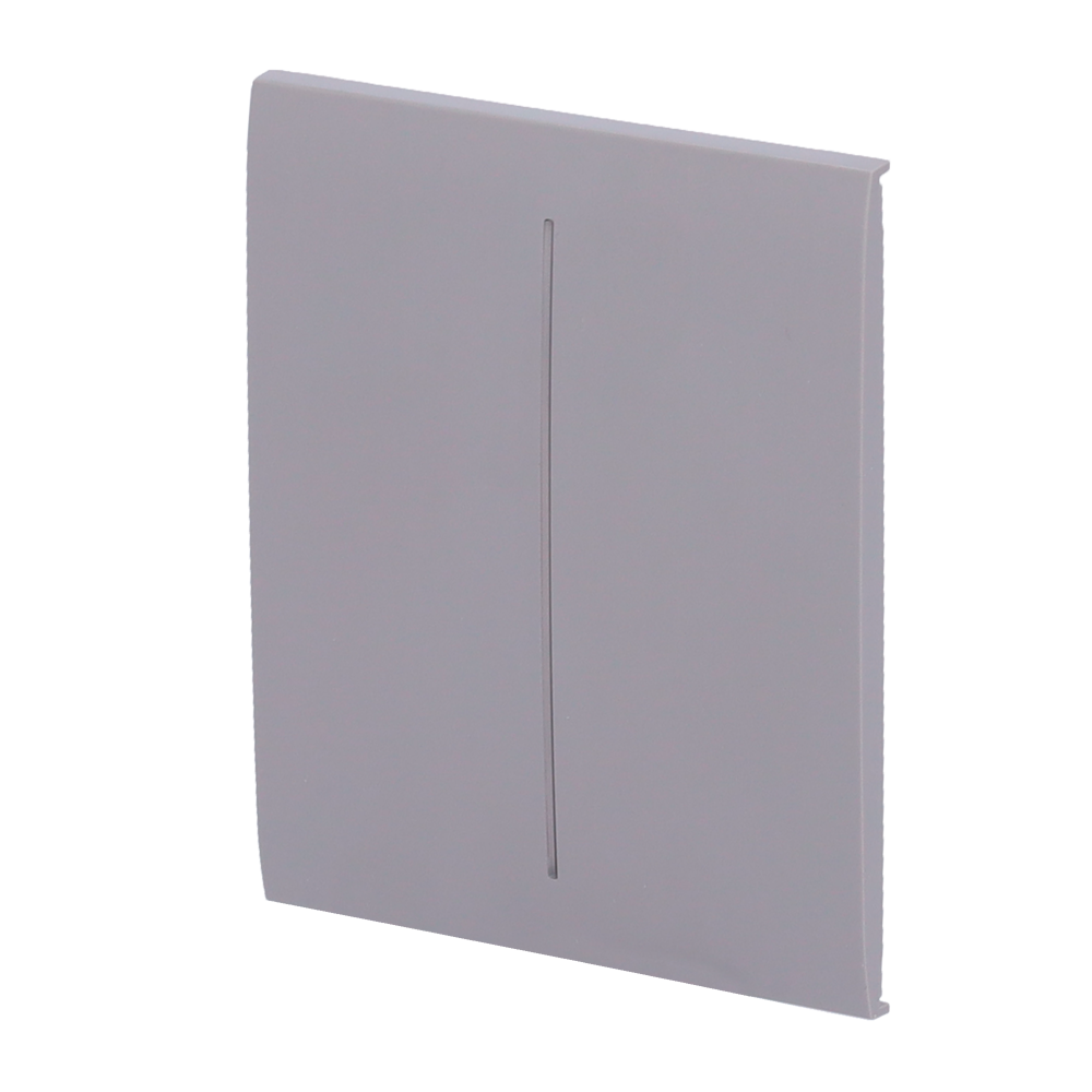 AJ-CENTERBUTTON-2G-GRE.png Panel táctil para interruptor de luz doble - Compatible con AJ-LIGHTCORE-2G - Retroiluminación LED - Panel táctil central sin contacto - Color gris - Ajax - LightSwitch CenterButton - Imagen 1