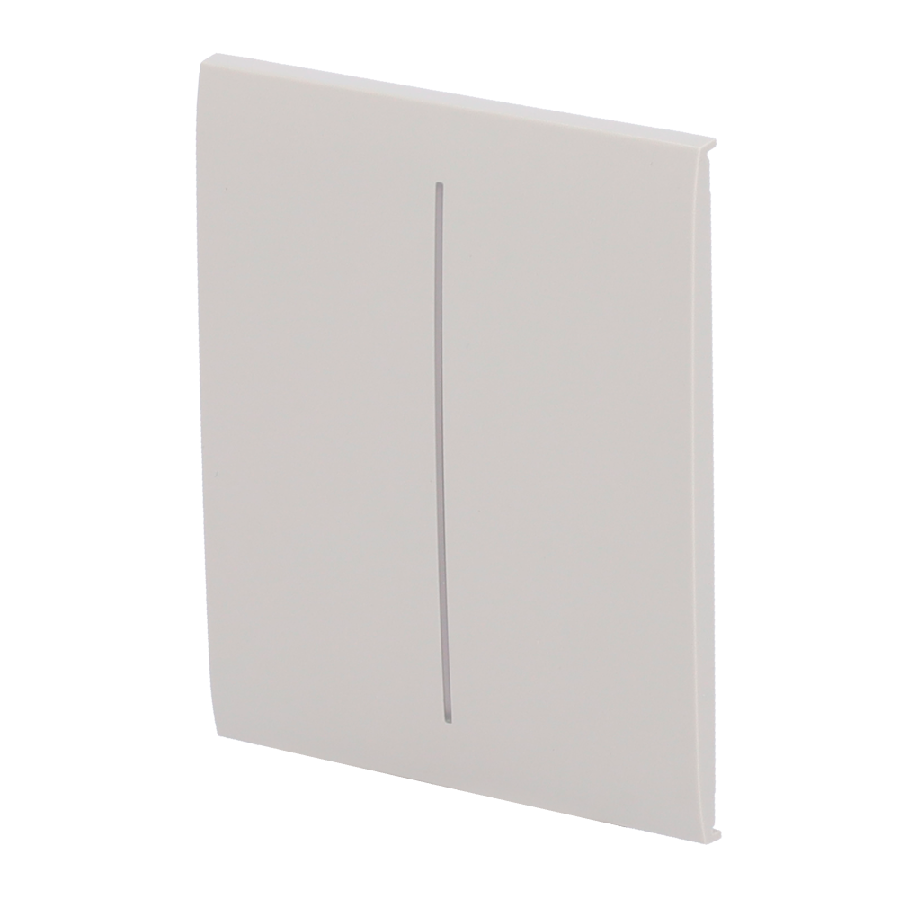 AJ-CENTERBUTTON-2G-OYS.png Panel táctil para interruptor de luz doble - Compatible con AJ-LIGHTCORE-2G - Retroiluminación LED - Panel táctil central sin contacto - Color ostra - Ajax - LightSwitch CenterButton - Imagen 1
