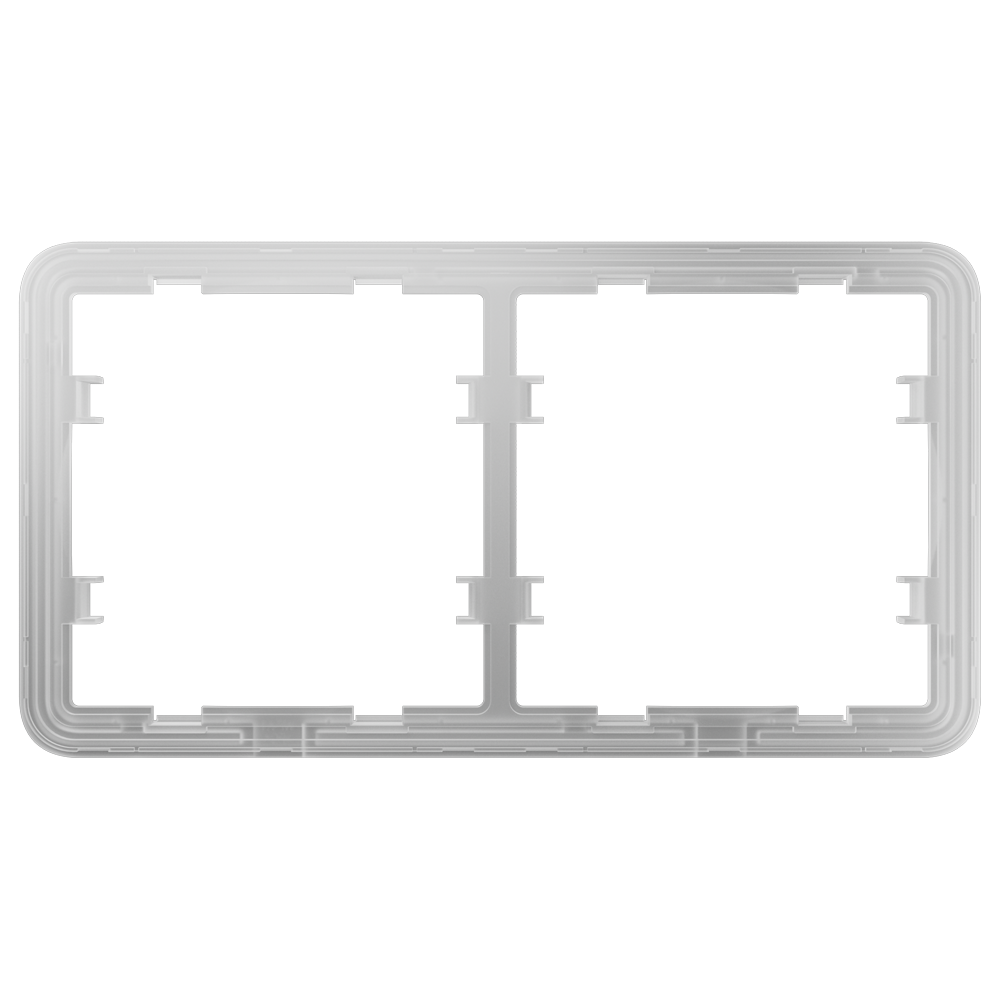 AJ-FRAME-2.png Marco para dos interruptores - Compatible con 2 x AJ-SIDEBUTTON - Ajax - LightSwitch Frame (2 seats) - Imagen 1
