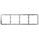 Marco para cuatro interruptores - Compatible con 2 x AJ-SIDEBUTTON - Compatible con 2 x AJ-CENTERBUTTON - Ajax - LightSwitch Frame (4 seats)
