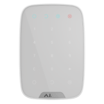 Teclado independiente blanco - Bidireccional - Certificado grado 2 - Inalámbrico 868 MHz Jeweller - Armado, armado parcial, desarmado y emergencia - Alimentación 4 pilas AAA 1.5 V