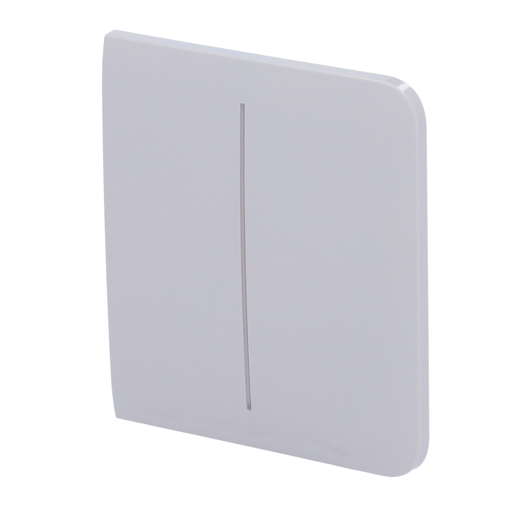 AJ-SIDEBUTTON-2G-FOG.png Panel táctil para interruptor de luz doble - Compatible con AJ-LIGHTCORE-2G - Retroiluminación LED - Panel táctil lateral sin contacto - Color niebla - Ajax - LightSwitch SideButton - Imagen 1