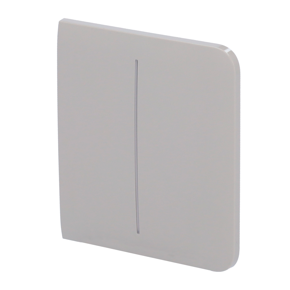 AJ-SIDEBUTTON-2G-OLI.png Panel táctil para interruptor de luz doble - Compatible con AJ-LIGHTCORE-2G - Retroiluminación LED - Panel táctil lateral sin contacto - Color oliva - Ajax - LightSwitch SideButton - Imagen 1