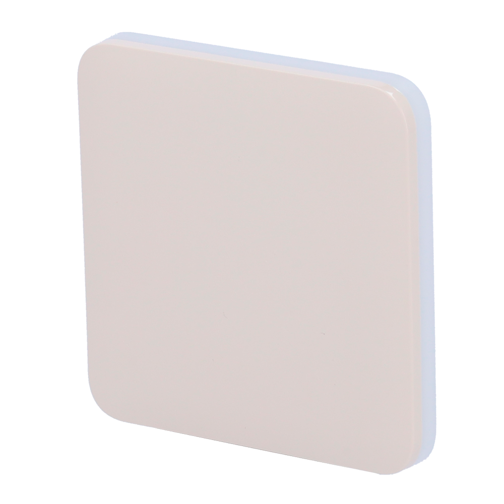 AJ-SOLOBUTTON-1G2W-IVO.png Panel táctil para un interruptor de luz - Compatible AJ-LIGHTCORE-1G / -2W - Retroiluminación LED - Panel táctil sin contacto - Color marfil - Ajax - LightSwitch SoloButton - Imagen 1