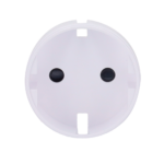 Tapa central para enchufe inteligente tipo F - Compatible con AJ-OUTLETCORE-SMART - Indicador LED sobre estado del enchufe y consumo - Botón táctil para control manual - Retroalimentación LED - Color blanco - Imagen 2