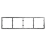 Marco para cuatro interruptores - Compatible con 2 x AJ-SIDEBUTTON - Compatible con 2 x AJ-CENTERBUTTON - Ajax - LightSwitch Frame (4 seats) - Imagen 2