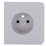 Tapa lateral para enchufe inteligente tipo E - Compatible con AJ-OUTLETCORE-SMART-E - Indicador LED sobre estado del enchufe y consumo - Botón táctil para control manual - Retroalimentación LED - Color niebla - Imagen 2