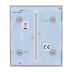 Panel táctil para interruptor de luz doble - Compatible con AJ-LIGHTCORE-2G - Retroiluminación LED - Panel táctil central sin contacto - Color niebla - Ajax - LightSwitch CenterButton - Imagen 3