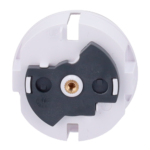 Tapa lateral para enchufe inteligente tipo F - Compatible con AJ-OUTLETCORE-SMART - Indicador LED sobre estado del enchufe y consumo - Botón táctil para control manual - Retroalimentación LED - Color blanco - Imagen 3