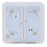 Panel táctil para interruptor de luz doble - Compatibilidad con AJ-LIGHTCORE-2G - Retroiluminación LED - Panel táctil sin contacto - Color ostra - Ajax - LightSwitch SoloButton - Imagen 3