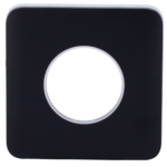 Tapa frontal para enchufe inteligente tipo F - Compatible con AJ-OUTLETCORE-SMART - Indicador LED sobre estado del enchufe y consumo - Botón táctil para control manual - Retroalimentación LED - Color negro - Imagen 3