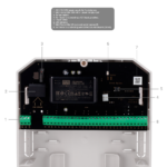 Expansor de zonas cableadas vía radio - Inalámbrico 868 MHz Jeweller - Hasta 18 Entradas cableadas de alarma y tamper - Alarma configurable NC, NO, EOL, 2EOL, 3EOL - Doble tamper anti-apertura - Doble salida de alimentación 12V / 1A - Imagen 4