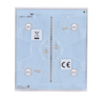Panel táctil para interruptor de luz simple - Compatible con AJ-LIGHTCORE-1G / -2W - Retroiluminación LED - Panel táctil central sin contacto - Color blanco - Ajax - LightSwitch CenterButton - Imagen 4