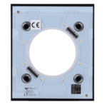 Tapa central para enchufe inteligente tipo F - Compatible con AJ-OUTLETCORE-SMART - Indicador LED sobre estado del enchufe y consumo - Botón táctil para control manual - Retroalimentación LED - Color negro - Imagen 4
