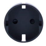 Tapa central para enchufe inteligente tipo F - Compatible con AJ-OUTLETCORE-SMART - Indicador LED sobre estado del enchufe y consumo - Botón táctil para control manual - Retroalimentación LED - Color grafito - Imagen 5