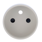 Tapa lateral para enchufe inteligente tipo E - Compatible con AJ-OUTLETCORE-SMART-E - Indicador LED sobre estado del enchufe y consumo - Botón táctil para control manual - Retroalimentación LED - Color ostra - Imagen 5