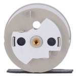 Tapa central para enchufe inteligente tipo E - Compatible con AJ-OUTLETCORE-SMART-E - Indicador LED sobre estado del enchufe y consumo - Botón táctil para control manual - Retroalimentación LED - Color oliva - Imagen 6