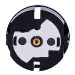 Tapa frontal para enchufe inteligente tipo F - Compatible con AJ-OUTLETCORE-SMART - Indicador LED sobre estado del enchufe y consumo - Botón táctil para control manual - Retroalimentación LED - Color negro - Imagen 6