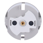 Tapa frontal para enchufe inteligente tipo F - Compatible con AJ-OUTLETCORE-SMART - Indicador LED sobre estado del enchufe y consumo - Botón táctil para control manual - Retroalimentación LED - Color niebla - Imagen 6