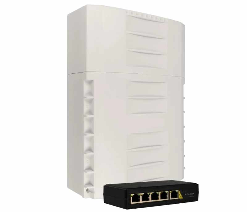 todos Extensor POE 4 puertos sin alimentación extra