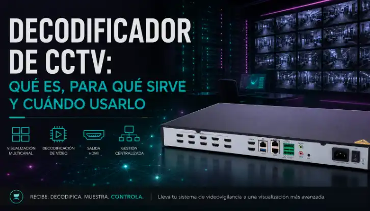 Decodificador de CCTV: qué es, para qué sirve y cuándo usarlo