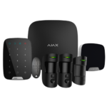 Alarma profesional 4G negra con cámara, sirena y mando a distancia