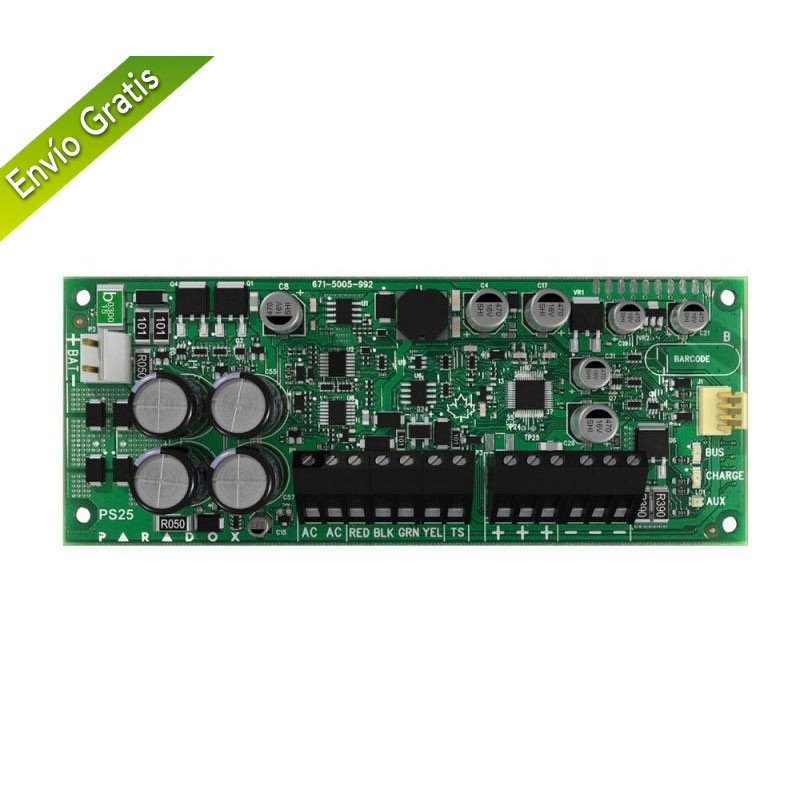 product-900998-0259a5186378ef4b8c94c636f1007c60 Paradox PS25: Módulo de fuente de alimentación supervisada – Seminueva