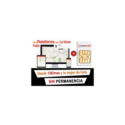 Plataforma de seguimiento GPS + SIM SIN PERMANENCIA