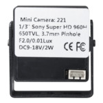 Minicámara oculta tipo pinhole para vigilancia discreta en interiores