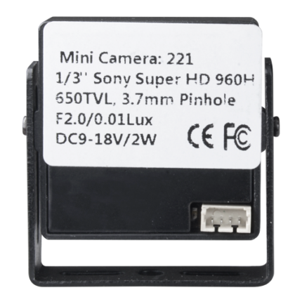 Minicámara oculta tipo pinhole para vigilancia discreta en interiores
