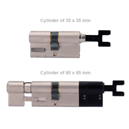 Cilindro de seguridad antibumping para puerta con llave física