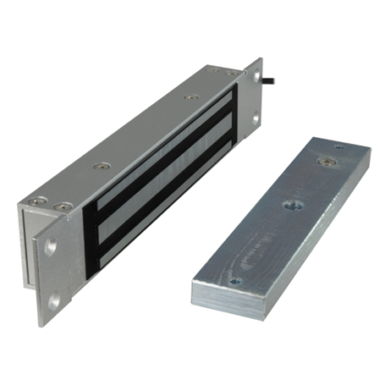 Cerradura magnética empotrada para puerta de acceso controlado