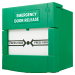 Botón de apertura de puerta para salidas de emergencia
