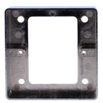 Caja de superficie para pulsador de llamada o timbre en zinc