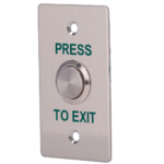 Pulsador de acero inoxidable para abrir puertas con acceso controlado