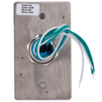 Pulsador de acero inoxidable para abrir puertas con acceso controlado