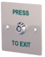 Pulsador con llave de seguridad para acceso controlado en acero inoxidable