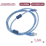 Cable de carga y datos para localizador GPS (QL-MINIUSB-DATA-CABLE-1.5M)