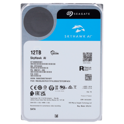 Disco duro Seagate 12 TB para cámaras de seguridad con inteligencia artificial