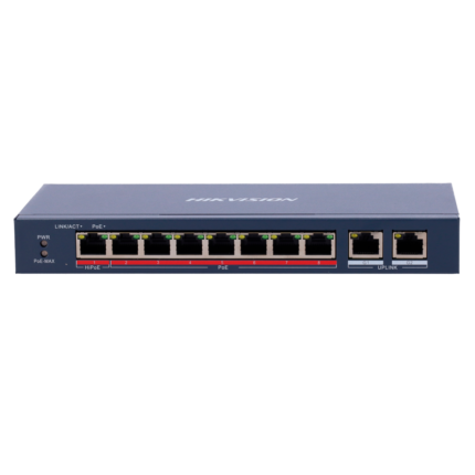 Hikvision Switch para conectar cámaras de seguridad con alimentación PoE (DS-3E0310HP-E)