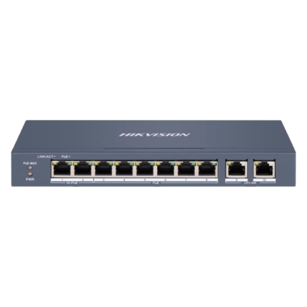 Hikvision Switch para alimentar y conectar cámaras de seguridad PoE (DS-3E1310HP-EI)