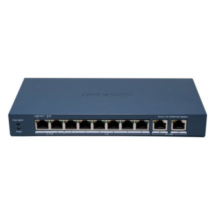 Hikvision Switch para alimentar y conectar cámaras de seguridad PoE (DS-3E1310HP-EI(B))
