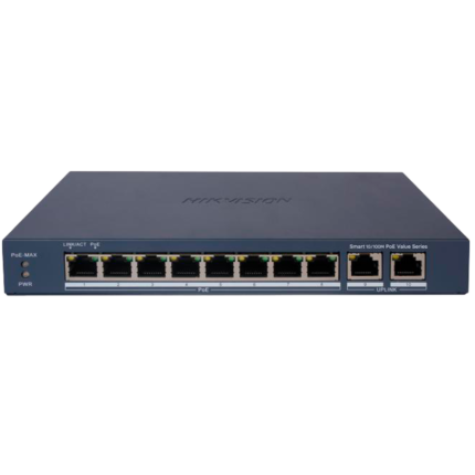 Hikvision Switch para alimentar y conectar cámaras de seguridad PoE (DS-3E1310P-EI/M)