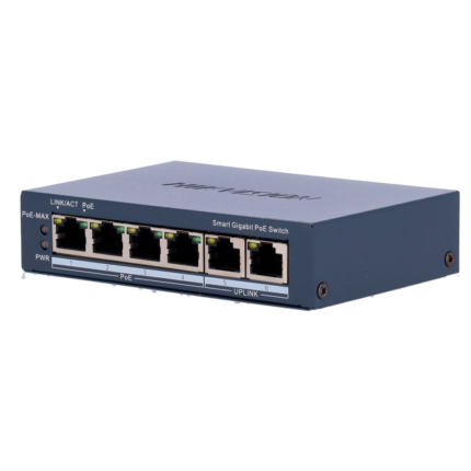 Hikvision Switch para alimentar y conectar cámaras de seguridad PoE (DS-3E1506P-EI)