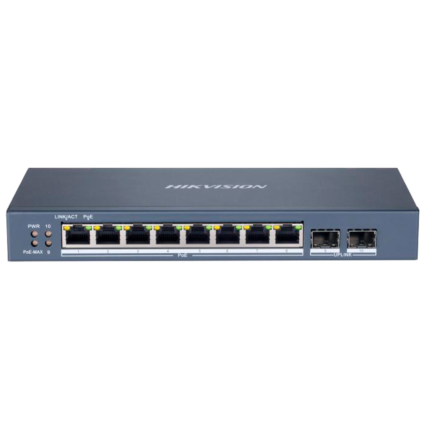 Hikvision Switch para alimentar y conectar cámaras de seguridad PoE (DS-3E1510P-SI)