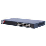 Hikvision Switch para alimentar y conectar cámaras de seguridad PoE (DS-3E1520HP-SI-16P2T2F)