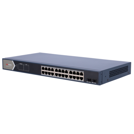 Hikvision Switch para conectar y alimentar cámaras de seguridad en red (DS-3E1526P-SI)