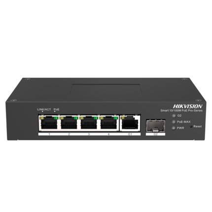 Hikvision Switch para alimentar y conectar cámaras de seguridad exterior (DS-3T1306P-SI/HS)